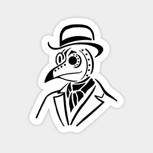 Plague Doctor In Black Sticker